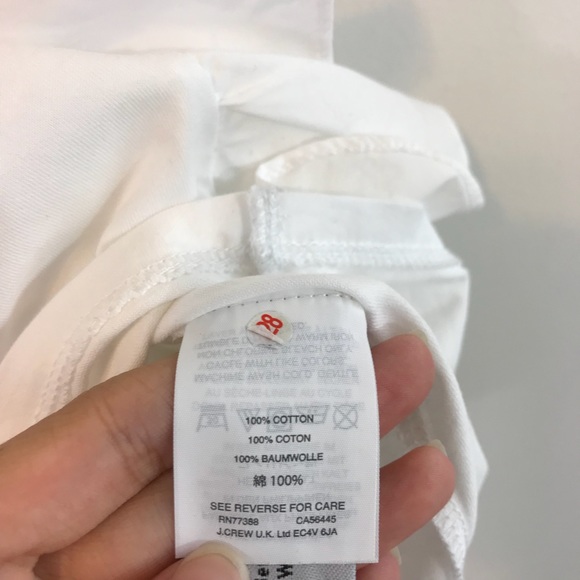 J. Crew Ruffle-Front Top in White - Picture 10 of 10